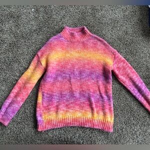 Colorful Gradient Sweater NWOT size M/L